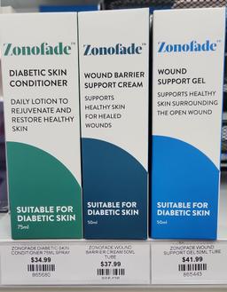 Zonofade™ Diabetic Skin Care Range