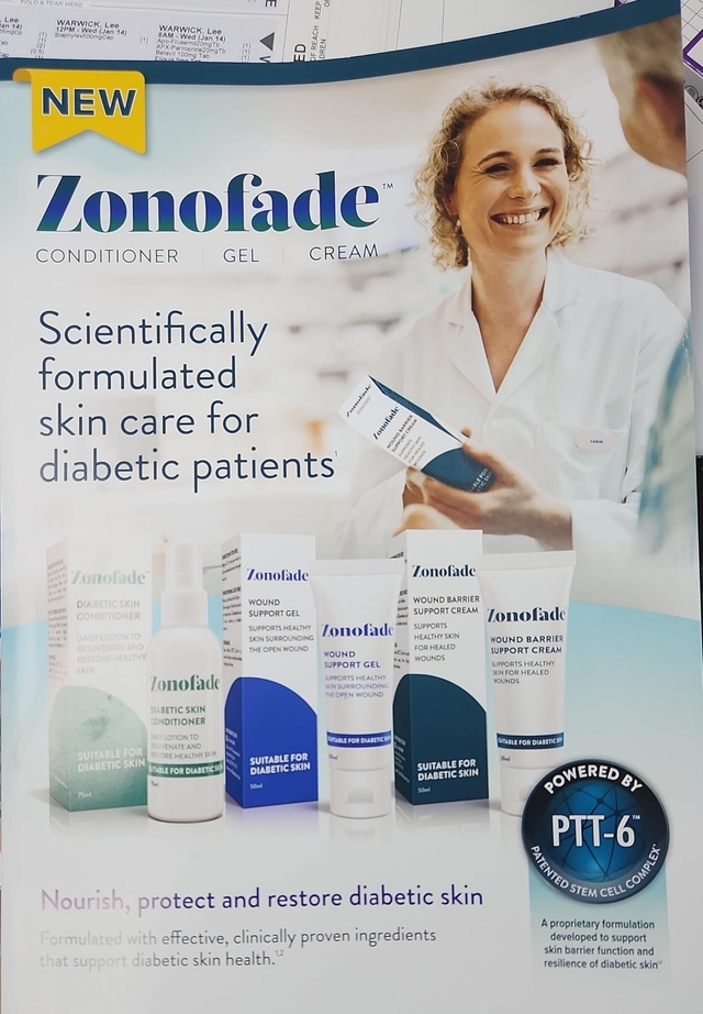 Zonofade™ Diabetic Skin Care Range